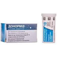 Донорміл, таблетки, вкриті оболонкою, 
