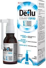 Дефлю® сільвер горло, спрей 